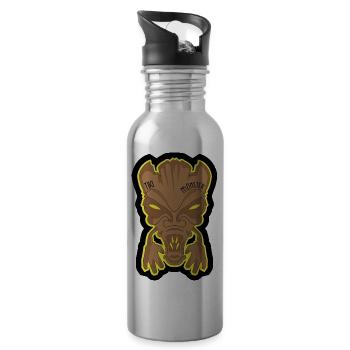 Tiki Monster - Gourde avec paille intégrée - argent clair - Droite