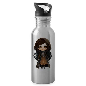 Dolly 2 - Trinkflasche mit integriertem Trinkhalm - Lightsilver - Rechts