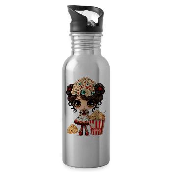 Lady Sweet Popcorn - Water bottle with straw - silver - Right