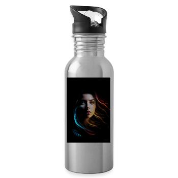 Sensual 1 - Water bottle with straw - silver - Right