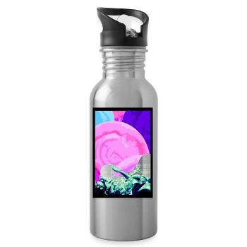 Distickstoffmonoxid - Trinkflasche mit integriertem Trinkhalm - Lightsilver - Rechts