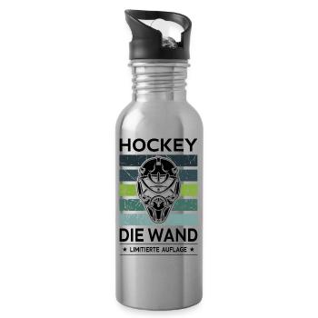 Hockey - Water bottle with straw - silver - Right