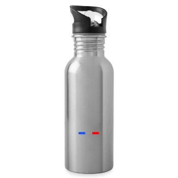 Das Leben ist besser in HAUTE-SAÔNE Nummer 70 - Trinkflasche mit integriertem Trinkhalm - Lightsilver - Rechts