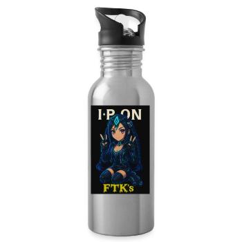 FTK's V1 - Water bottle with straw - silver - Right