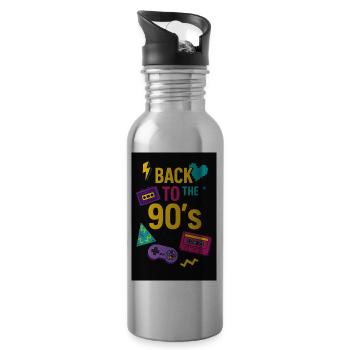 file 0000000095ec61f584559a69767af5af - Trinkflasche mit integriertem Trinkhalm - Lightsilver - Rechts