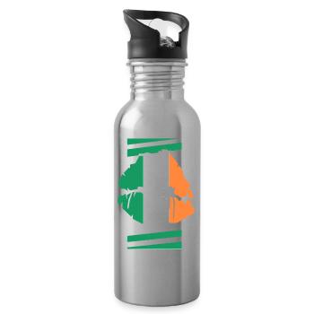 Ireland - Water bottle with straw - silver - Right