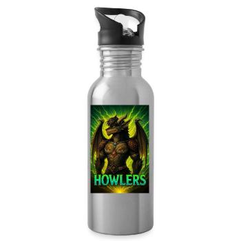 STORMBLOODED — Howlers Edition - Water bottle with straw - silver - Right
