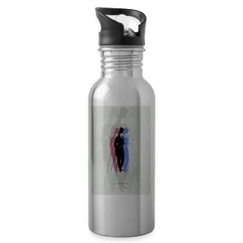DANDYISM - Dandiy Hoch 3 - Vintage Style - Water bottle with straw - silver - Right