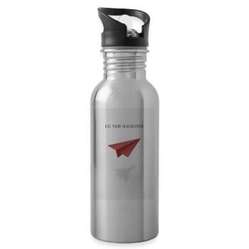 Use Your Imagination - Water bottle with straw - silver - Right