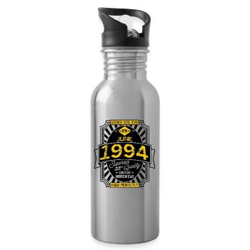 JUNI 1994 - Trinkflasche mit integriertem Trinkhalm - Lightsilver - Rechts
