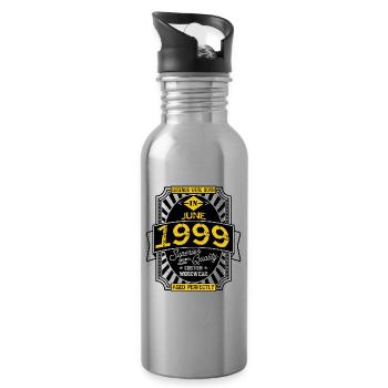 JUNI 1999 - Trinkflasche mit integriertem Trinkhalm - Lightsilver - Rechts