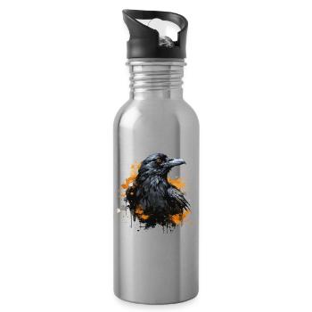 Rave - Water bottle with straw - silver - Right