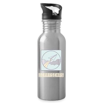 departure - Water bottle with straw - silver - Right