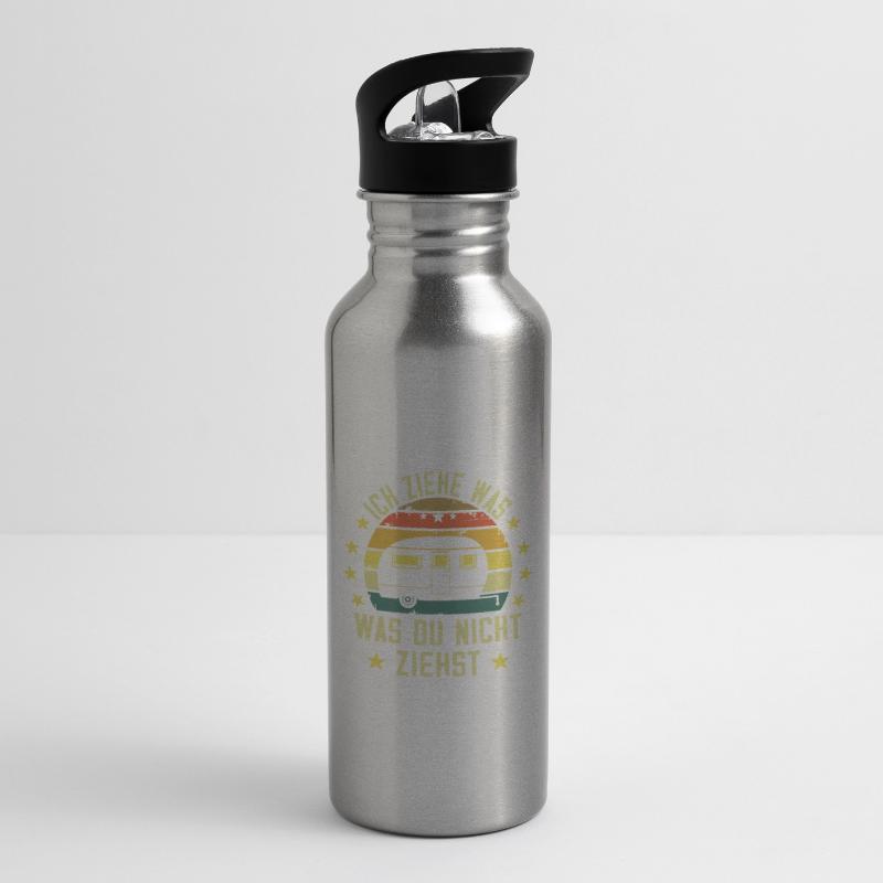 I pull what you don't pull Caravan Camper Water bottle with straw