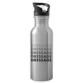 Rider Dressage - Water bottle with straw - silver - Right