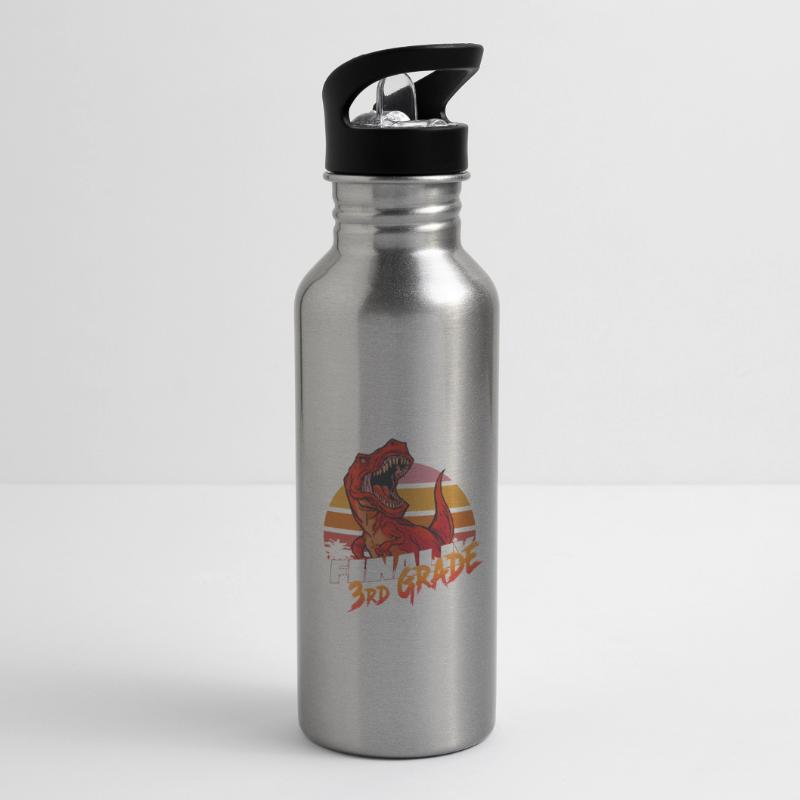 Finally 3rd Grade, Second Grader - T-REX Water bottle with straw