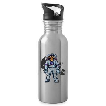 Star Monkey Outfit - Water bottle with straw - silver - Right