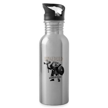 Der nordische Gott der Ungeduld - Hammersbald - Trinkflasche mit integriertem Trinkhalm - Lightsilver - Rechts