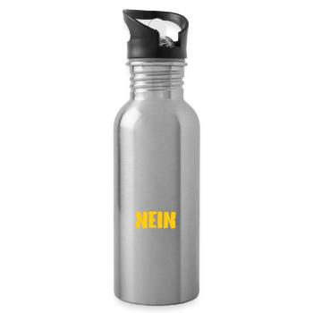 Warum hast du nicht nein gesagt? Beziehung - Trinkflasche mit integriertem Trinkhalm - Lightsilver - Rechts