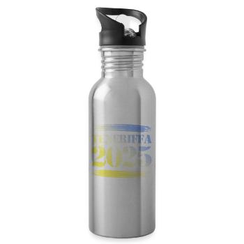 Teneriffa 2025 - Trinkflasche mit integriertem Trinkhalm - Lightsilver - Rechts