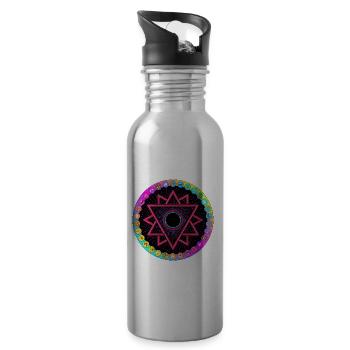 LSD Acid Wheel - Water bottle with straw - silver - Right