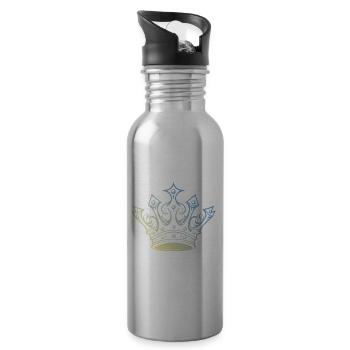 Crown Royal - Water bottle with straw - silver - Right