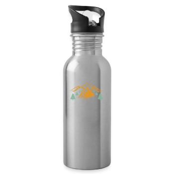 Boy Scout Funny - Water bottle with straw - silver - Right