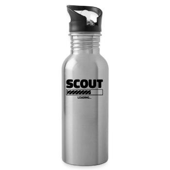 Éclaireur - Gourde avec paille intégrée - argent clair - Droite
