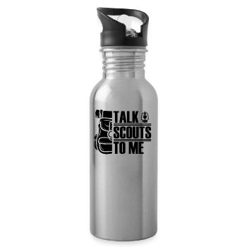 Scout - Water bottle with straw - silver - Right