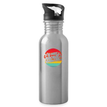 Black humor in the only sarcastic when I speak - Water bottle with straw - silver - Right