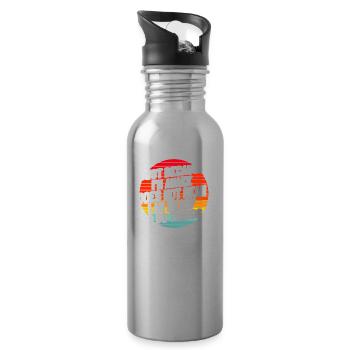 Black humor - Water bottle with straw - silver - Right