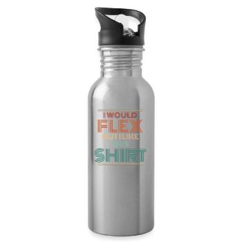 Black humor - Water bottle with straw - silver - Right