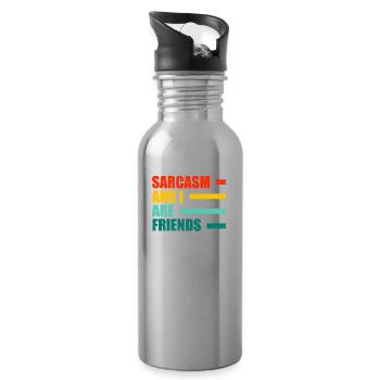 Black humor - Water bottle with straw - silver - Right