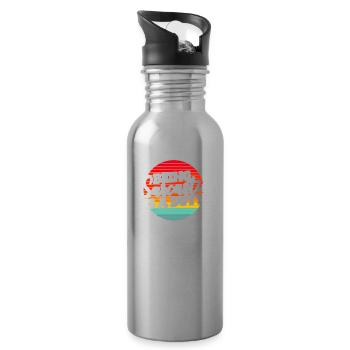 Black humor - Water bottle with straw - silver - Right