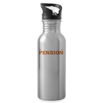 Pensioner pension - Water bottle with straw - silver - Right