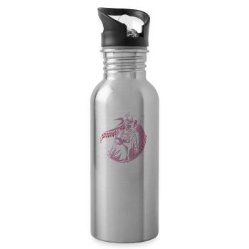 Baseball Mom Baseball Mom - Water bottle with straw - silver - Right