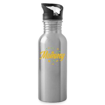 Gänseblume Mama Daisy Mom - Gourde avec paille intégrée - argent clair - Droite