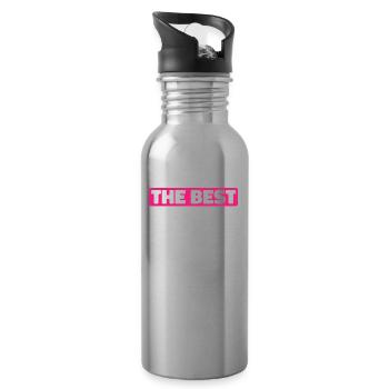 Mama Mutter Best Mom - Water bottle with straw - silver - Right