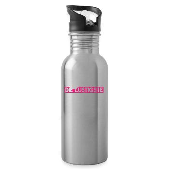 Mama Mutter Funniest Mom - Water bottle with straw - silver - Right