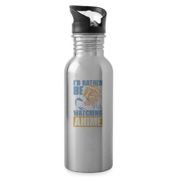 Anime Manga - Water bottle with straw - silver - Right