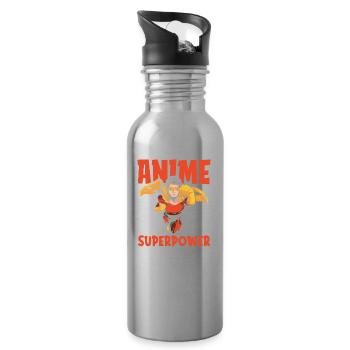 Anime Manga - Water bottle with straw - silver - Right