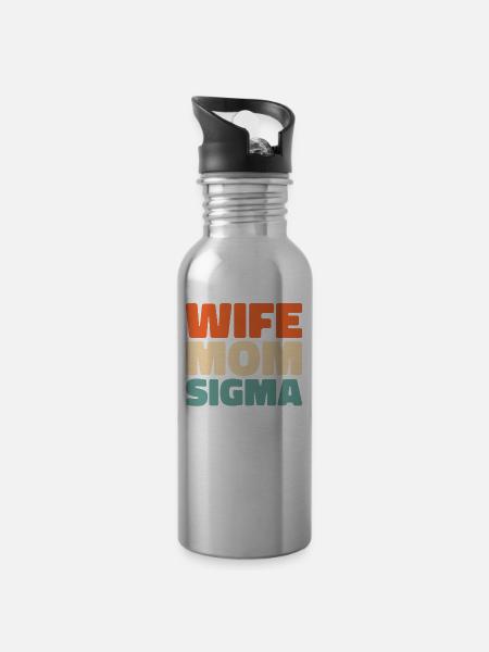 Sororité Soroitas Sigma Mama - Gourde avec paille intégrée - argent clair