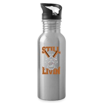 Baseball - Water bottle with straw - silver - Right