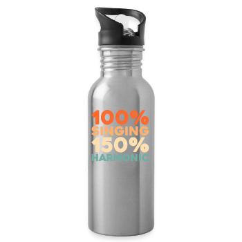Choir Singers - Water bottle with straw - silver - Right