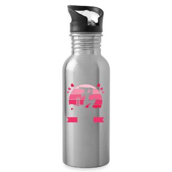 Cricket Just A Cricket Mom - Trinkflasche mit integriertem Trinkhalm - Lightsilver - Rechts