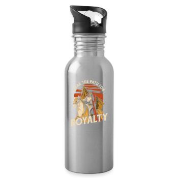Knights' Festival - Water bottle with straw - silver - Right