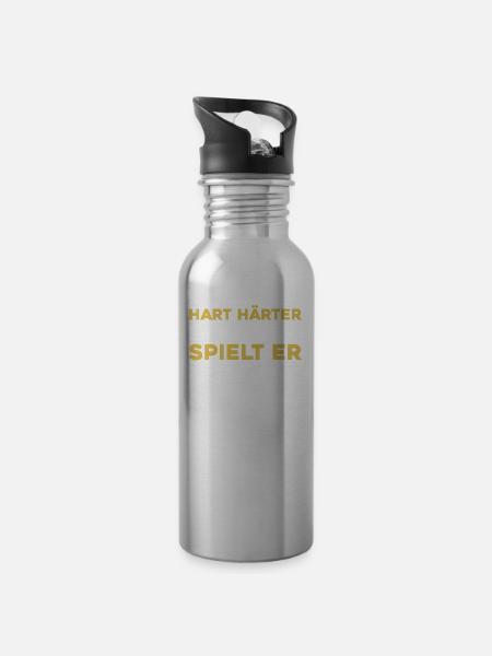 Saxophone Saxophone - Water bottle with straw - silver