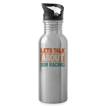 Sim Racing - Trinkflasche mit integriertem Trinkhalm - Lightsilver - Rechts