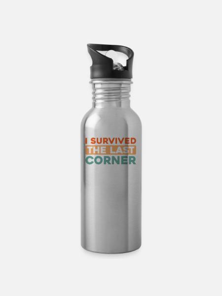 Sim Racing - Trinkflasche mit integriertem Trinkhalm - Lightsilver