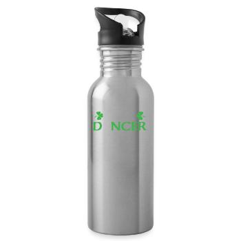 Irish Dance Irischer Tanz - Water bottle with straw - silver - Right